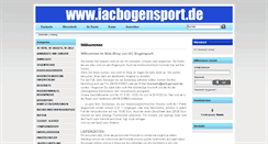 Desktop Screenshot of iacbogensport.de